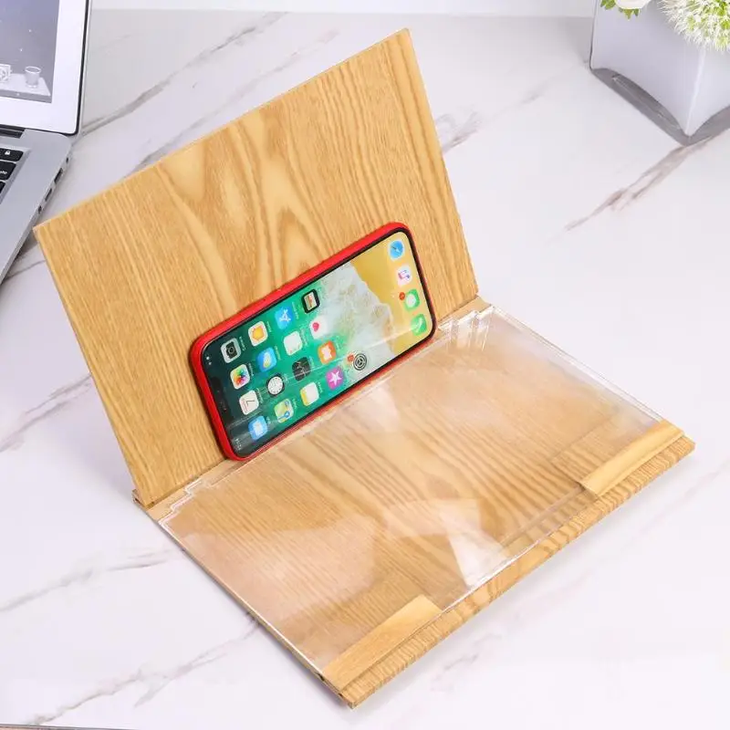 12 дюймовый деревянный складной кронштейн мобильный увеличитель для экрана