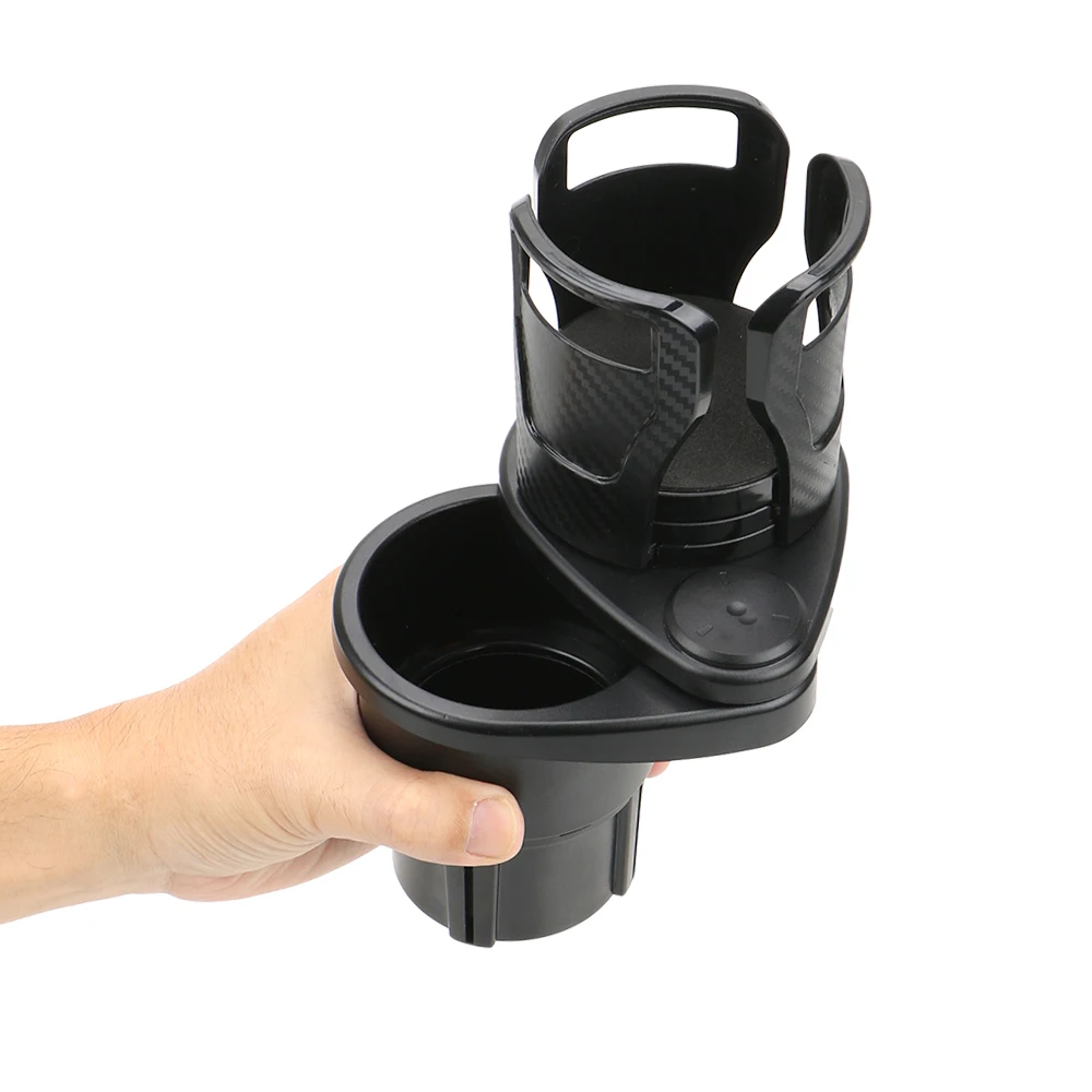 FORAUTO Adjustable Car Dual Cup Holder, Sunglasses and Phone Organizer with Drinking Bottle Holder Bracket - Car Styling image 5