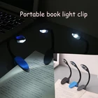 Портативный светодиодный светильник для книг с зажимом, удобный дорожный светильник для чтения книг, миниатюрный гибкий ночник с зажимом для книг, креативный ночник