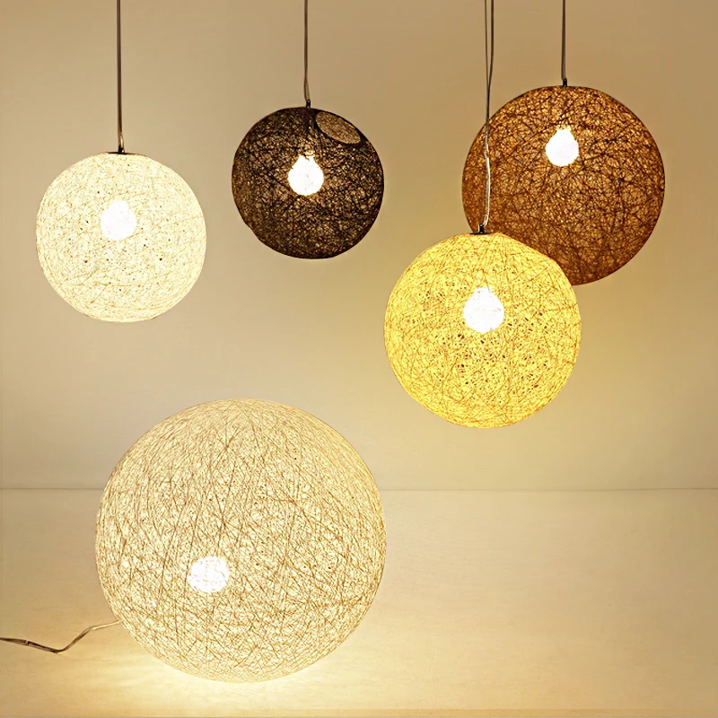 Светильник ark из плетеной ткани лампы в виде ранней освесветильник для столовой