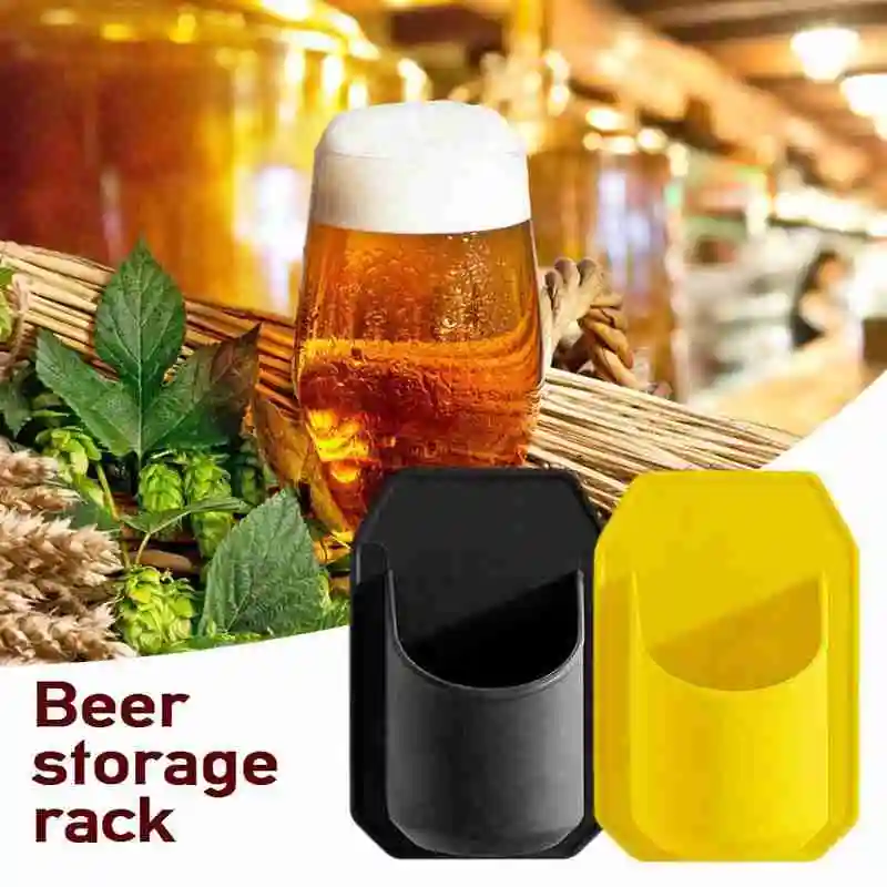 

Portable Black Beer Rack Bathroom Wine Glass Holder Wall Cups Plastic Fixed Holder N3F2 Suction B8X9