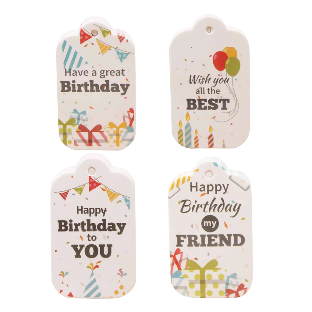 

Birthday Party Favor Gift Tags (Set of 100)