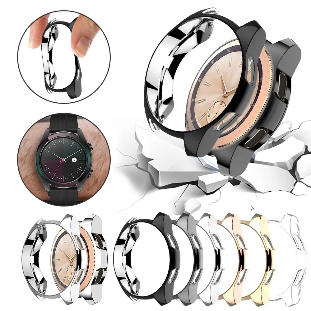 Чехол для Samsung Gear S3 frontier/Galaxy Watch 46 мм 42 бампер с мягким покрытием из ТПУ аксессуары
