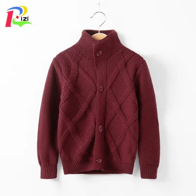 Зимний детский пуловер RIZI Herbst, детский пуловер Jungen Strickjacke Mantel Jungen, пуловер Baumwolle, детский пуловер Jungen Jacke, Kinder Kleidung