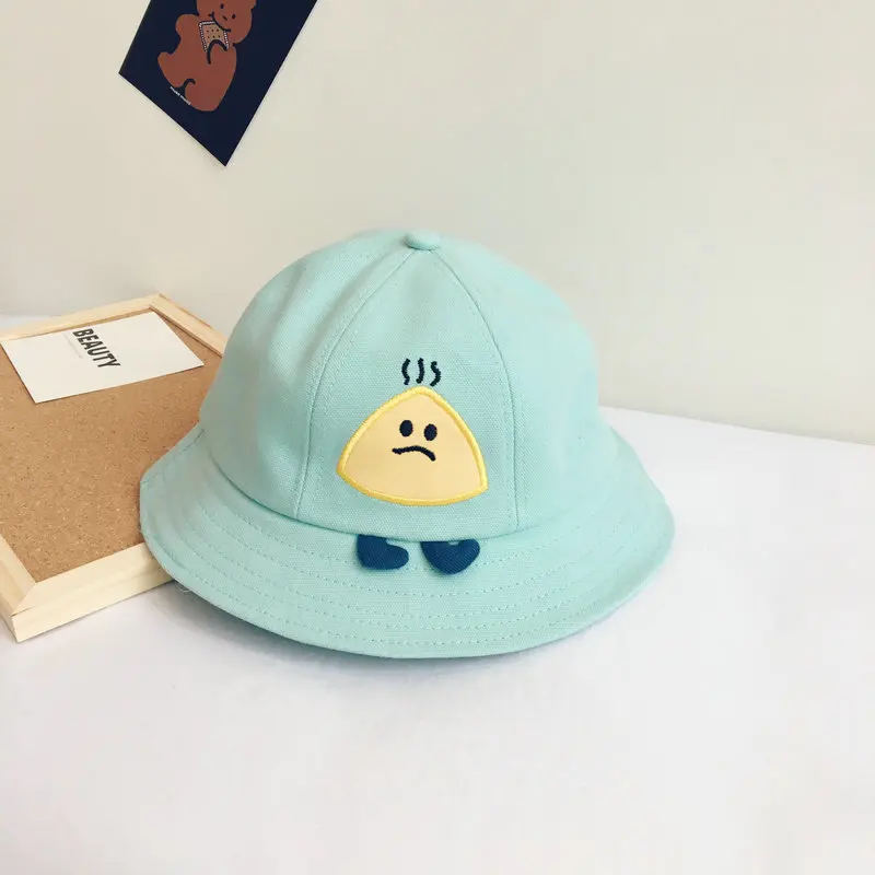 

The Cartoon embroidery Bucket Hat Fisherman Hat outdoor travel hat Sun Cap Hats for children boys and girls 41