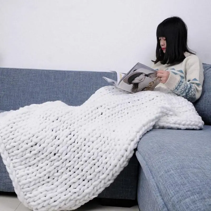 Супер толстая пряжа мягкая из мериносовой шерсти плетеная объемная проволочная