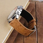 Ремешок из натуральной кожи для наручных часов, быстросъемный ретро-браслет для часов с узором страуса, 18 мм 20 мм 22 мм 24 мм