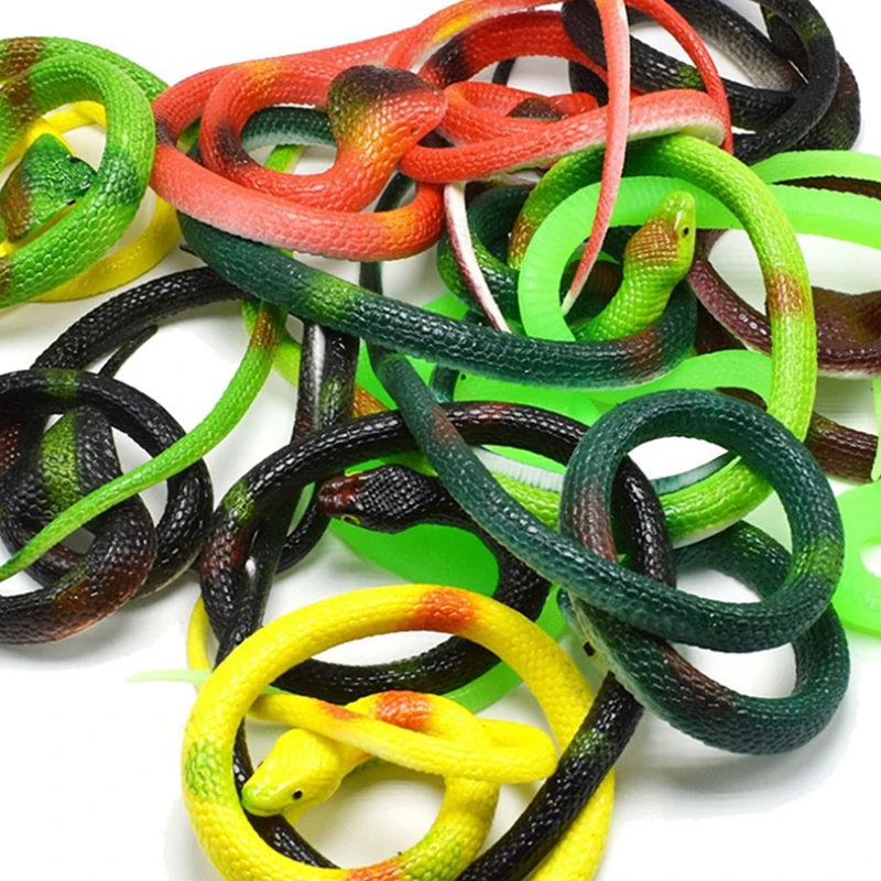 

75CM Simulation Rubber Soft Fake Snake Novelty Children's Toys Horror Surprise Boys Interesting snake toy Kid's Gift