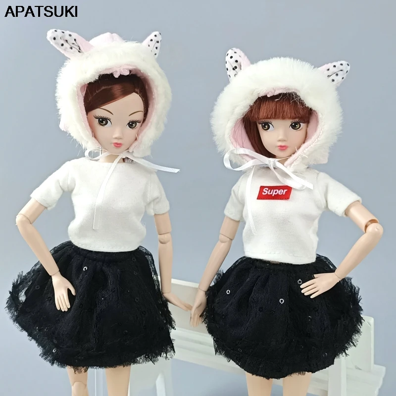 Аксессуары для кукол теплый зимний головной убор кроличья шапка куклы барби