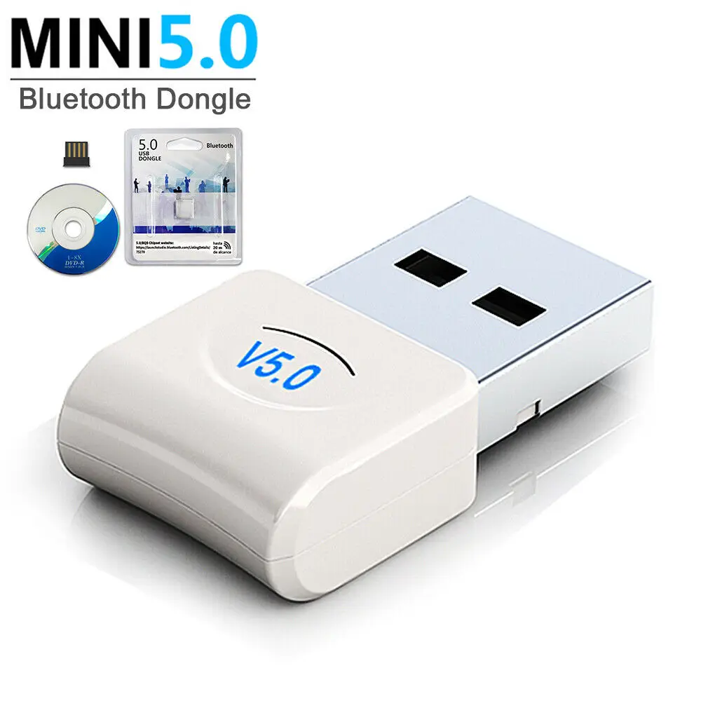 USB адаптер Bluetooth 5 0 музыкальный аудиоприемник для ПК ноутбука компьютера|Адаптеры