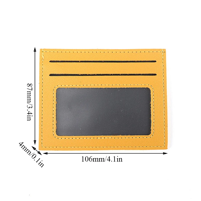 

Slim Leather Wallet Credit ID Card Holder Purse Money Case For Men Women 2021 Fashion Bag Multifunctional Fashion Card Cover