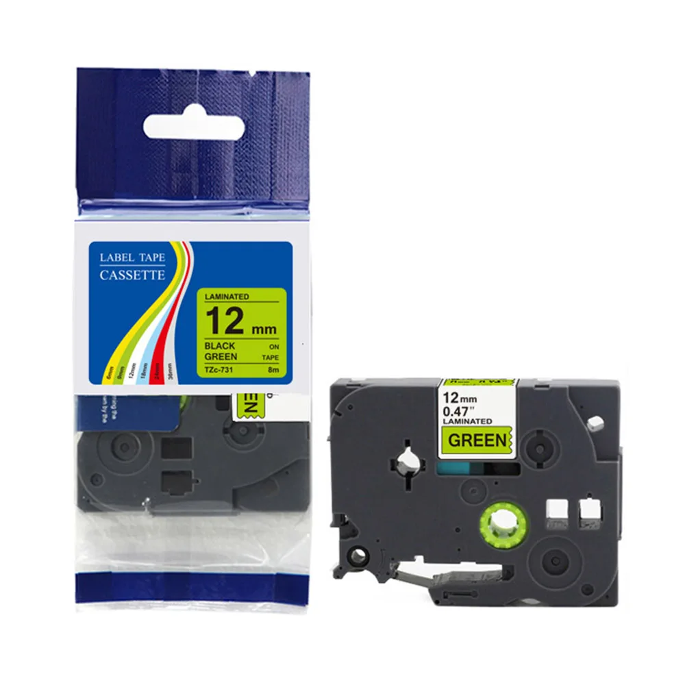 JIANYINGCHEN 2PCS compatible color tze label tape Brothers p-touch printers Tze231 Tze-231 12mm for printer promotion | Компьютеры и