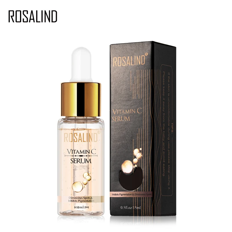 ROSALIND Vitamin C Face Serum Hyaluronic Acid For Acne Treatment Whitening Cream Anti Aging Remove Black Dot Skin Care 15ml | Красота и