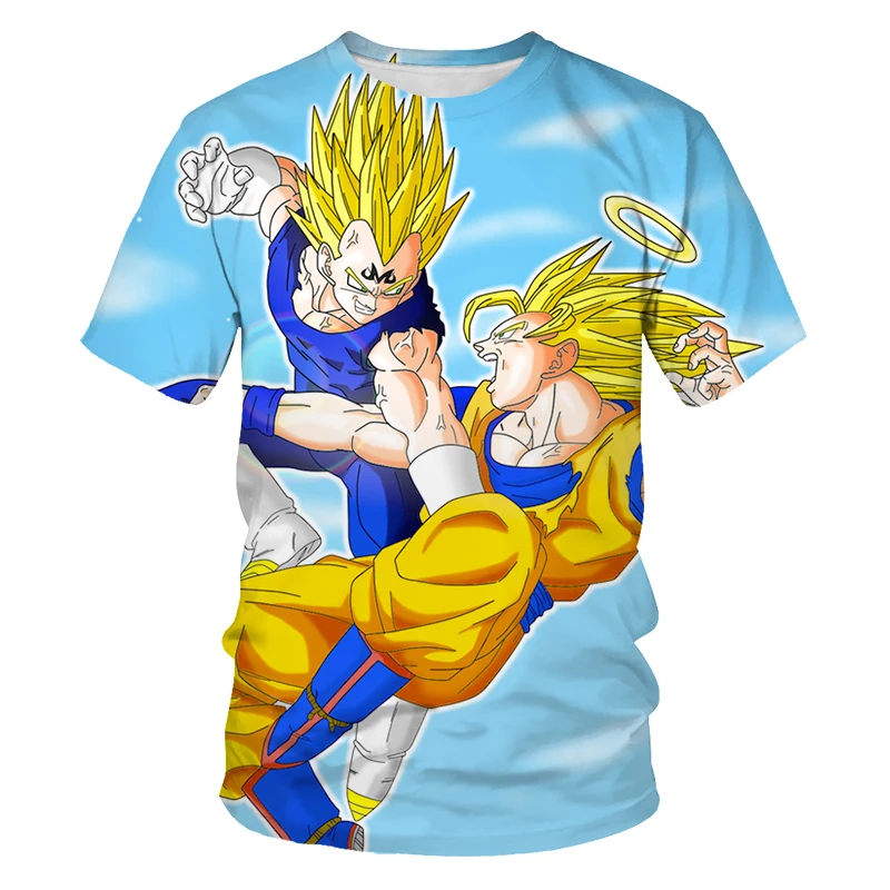 

2021 Summer Hot Sale Boys 3DT Shirt Japanese Anime Cartoon 3D Digital Printing Graphics Teen Fashion Cool O-Neck Top T-shirt