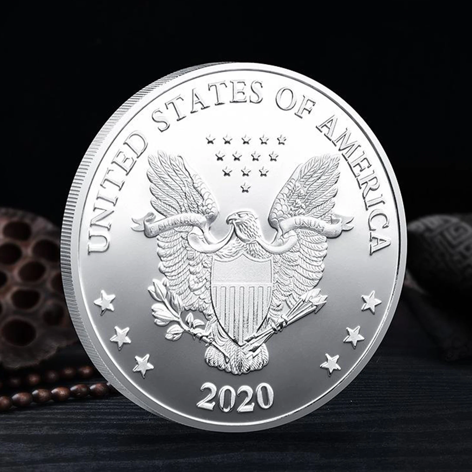 Новинка Посеребренная монета 46 президент США памятный подарок|Булавки и значки| |