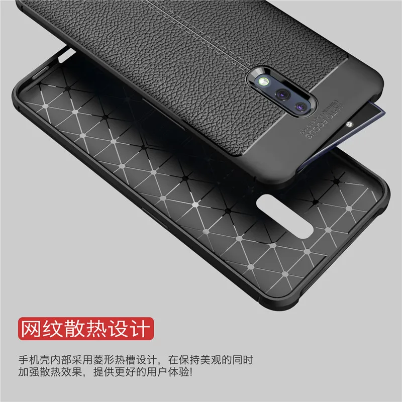 2021 for oppo reno case drop proof hybrid armor leather texture soft tpu case for oppo reno cph1917 lichi leather back cover free global shipping
