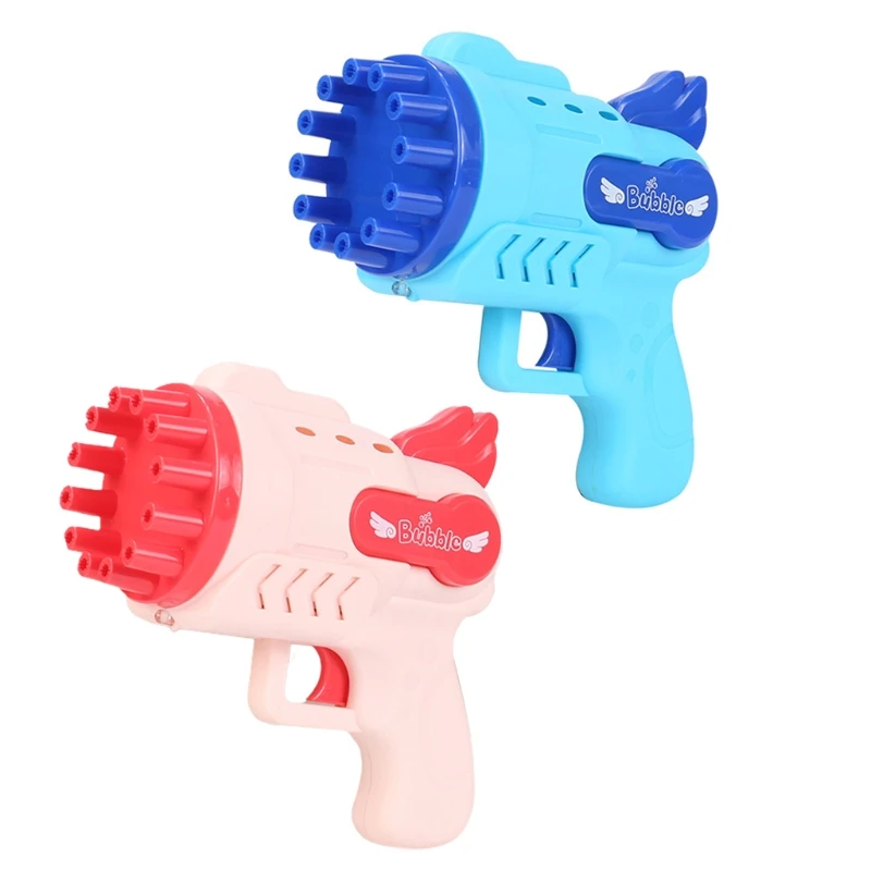 Автоматическая летняя игрушечная пузырчатая машина с 12 отверстиями