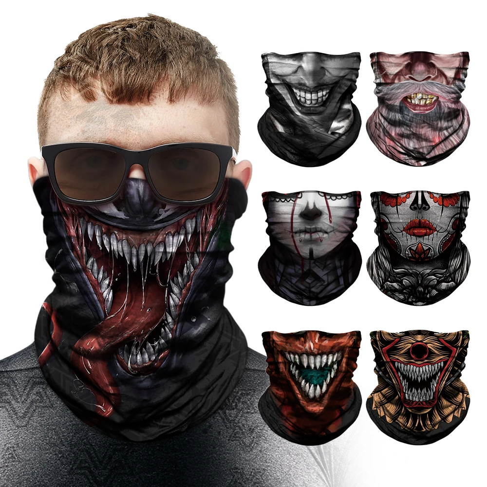 2020 Новое поступление 3D Волшебная бандана ядовитая шея мотоциклетная маска для