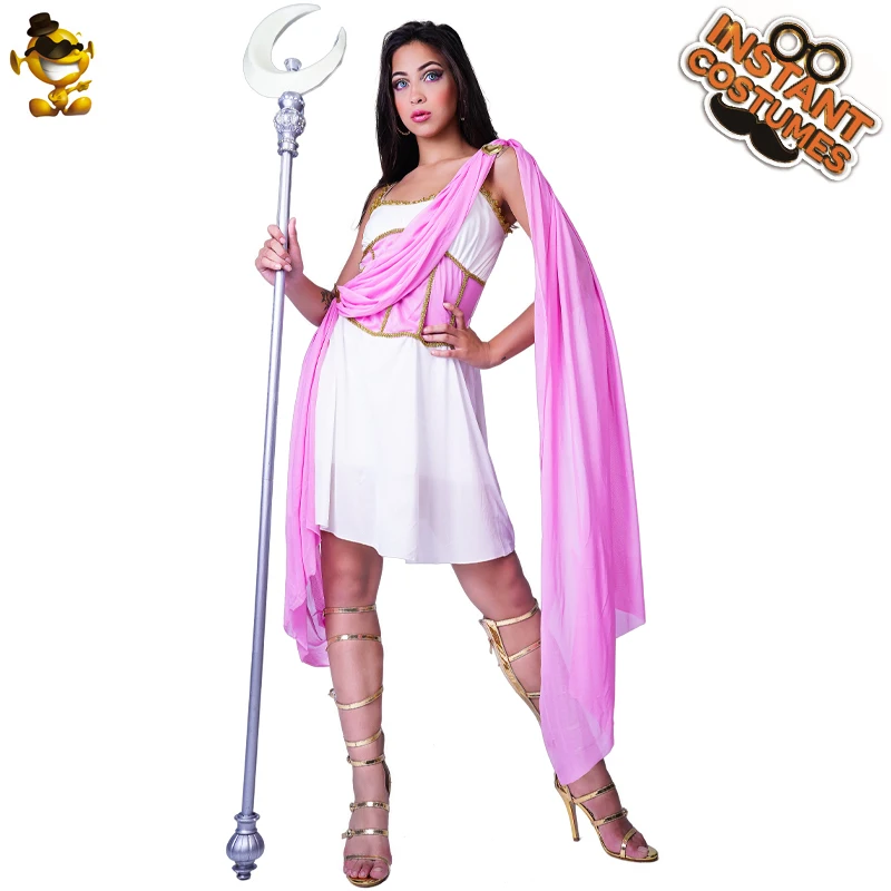

QLQ Goddess Costume For Girls Greek Goddess Costume Women Fancy Dress Hallowoeen Party Lady'S Roman Dress