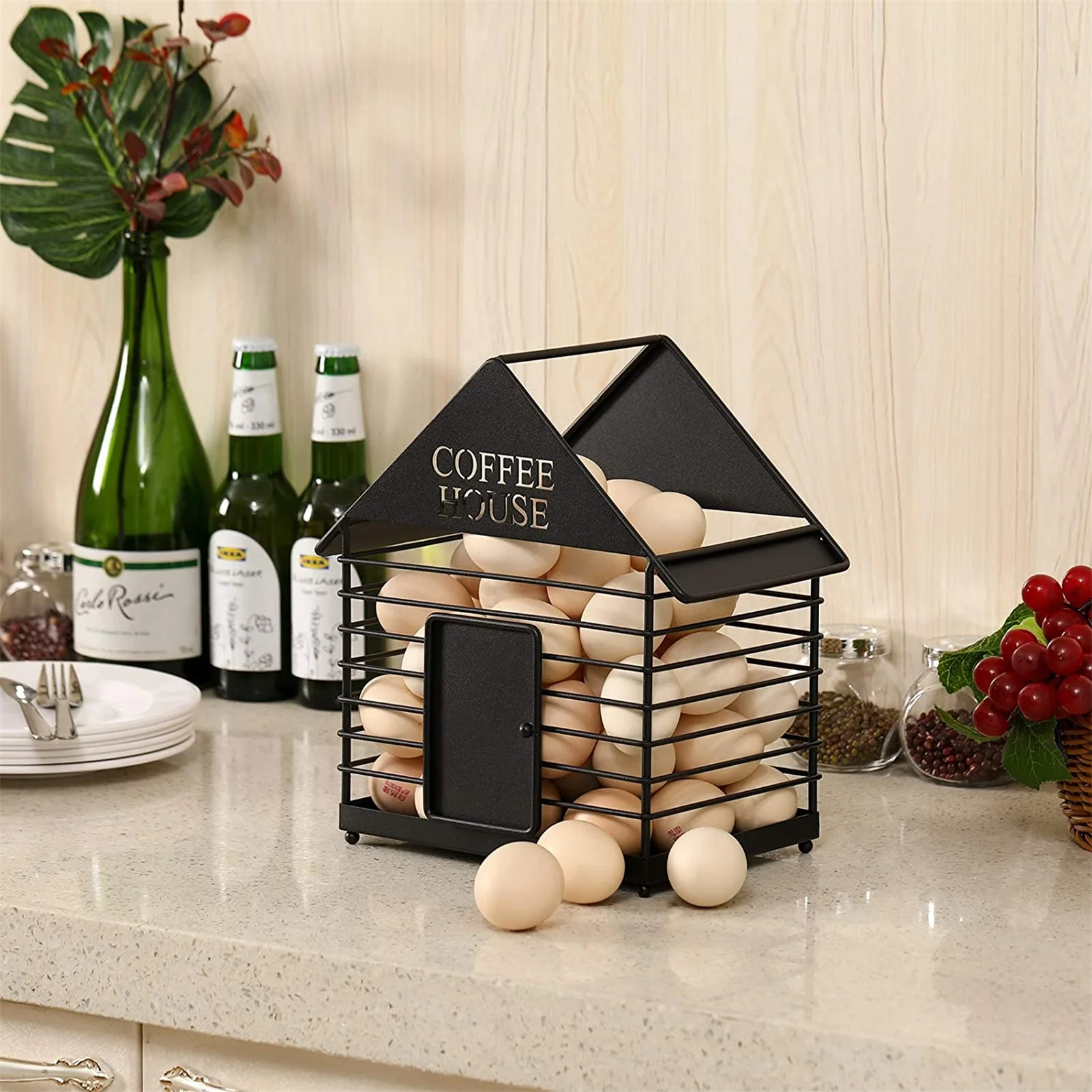 

European creative coffee house egg house storage basket fruit bread biscuit snack storage box