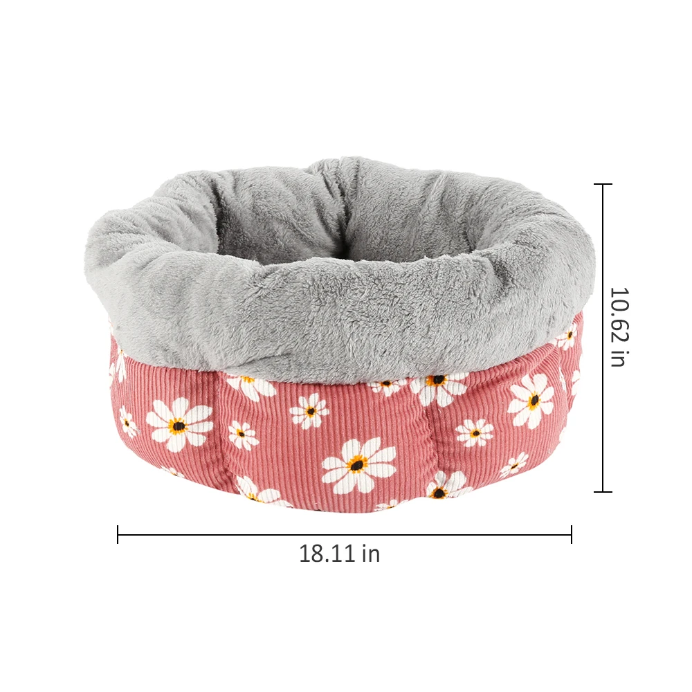 Круглый плюшевый домик для кошек мягкая длинная плюшевая кровать Лучшая собак