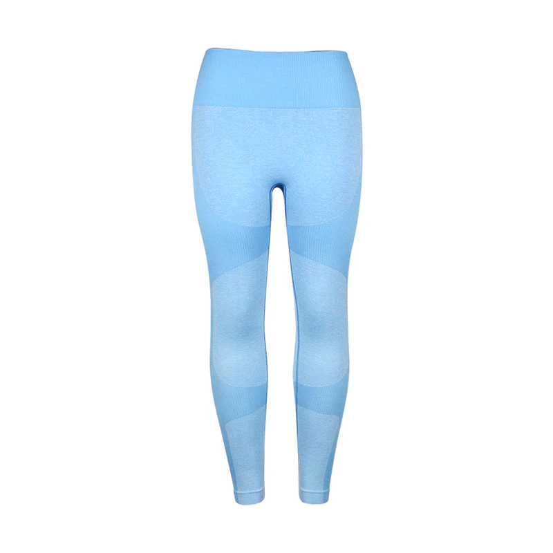 light blue Новые энергетические трикотажные бесшовные спортивные Леггинсы с пуш-ап высокой талией, штаны для йоги, тренировки, бега, спортивные колготки, одежда для тренажерного зала и фитнеса - Цвет: light blue