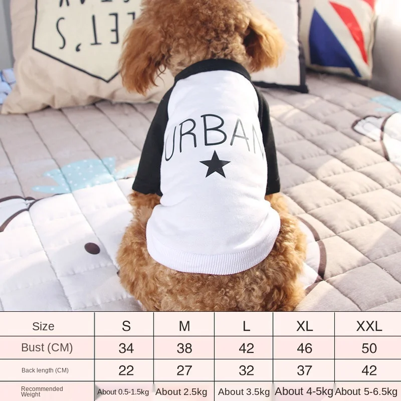 

Dog Clothes Spring and Summer Dog Clothes Cat Clothes Teddy Small Dog Dog Clothes Four Feet Thin and Breathable