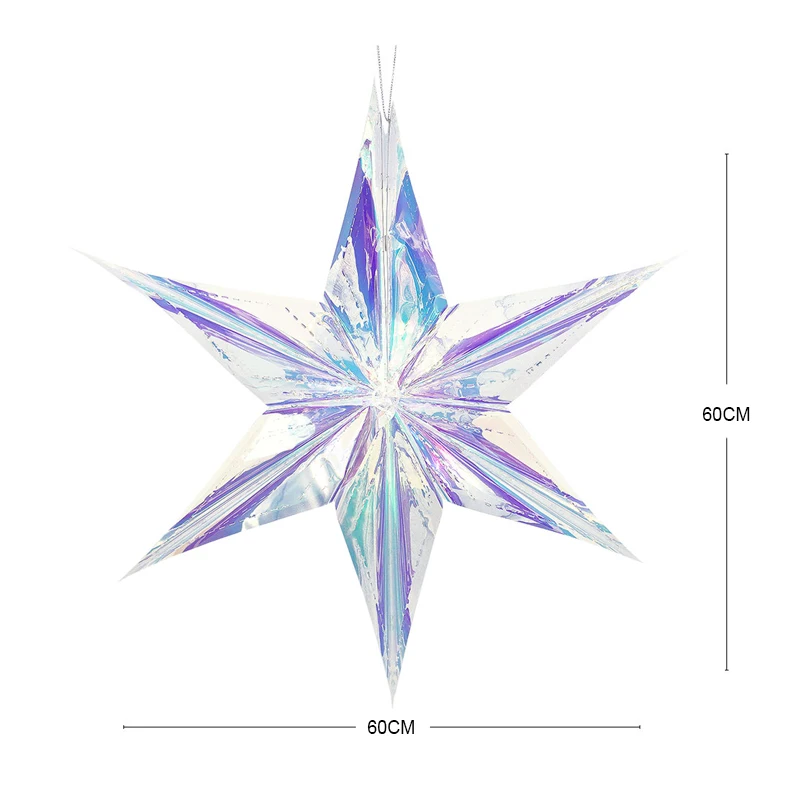 1 шт. Замороженные вечерние Рождественское украшение Снежинка/звезда кулон полые