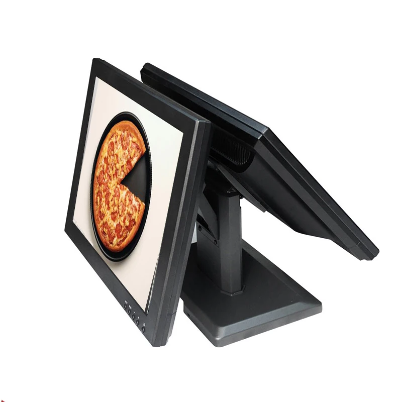 Топ продаж двойной экран сенсорный монитор дисплей для POS TM1501D|Мониторы| |