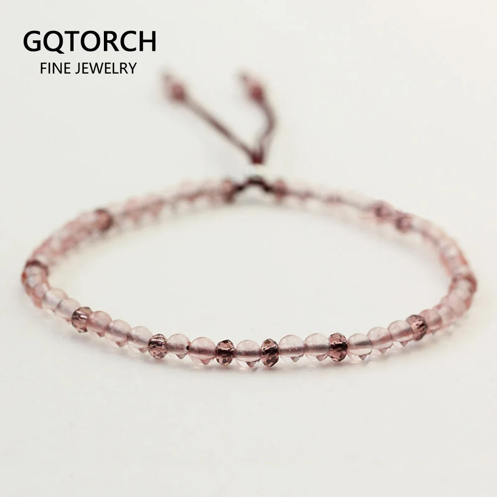 Женский браслет из натурального камня Регулируемая Веревка ручной работы 3