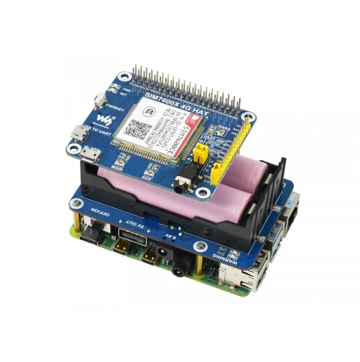 Источник бесперебойного питания Waveshare для Raspberry Pi стабильная выходная мощность 5