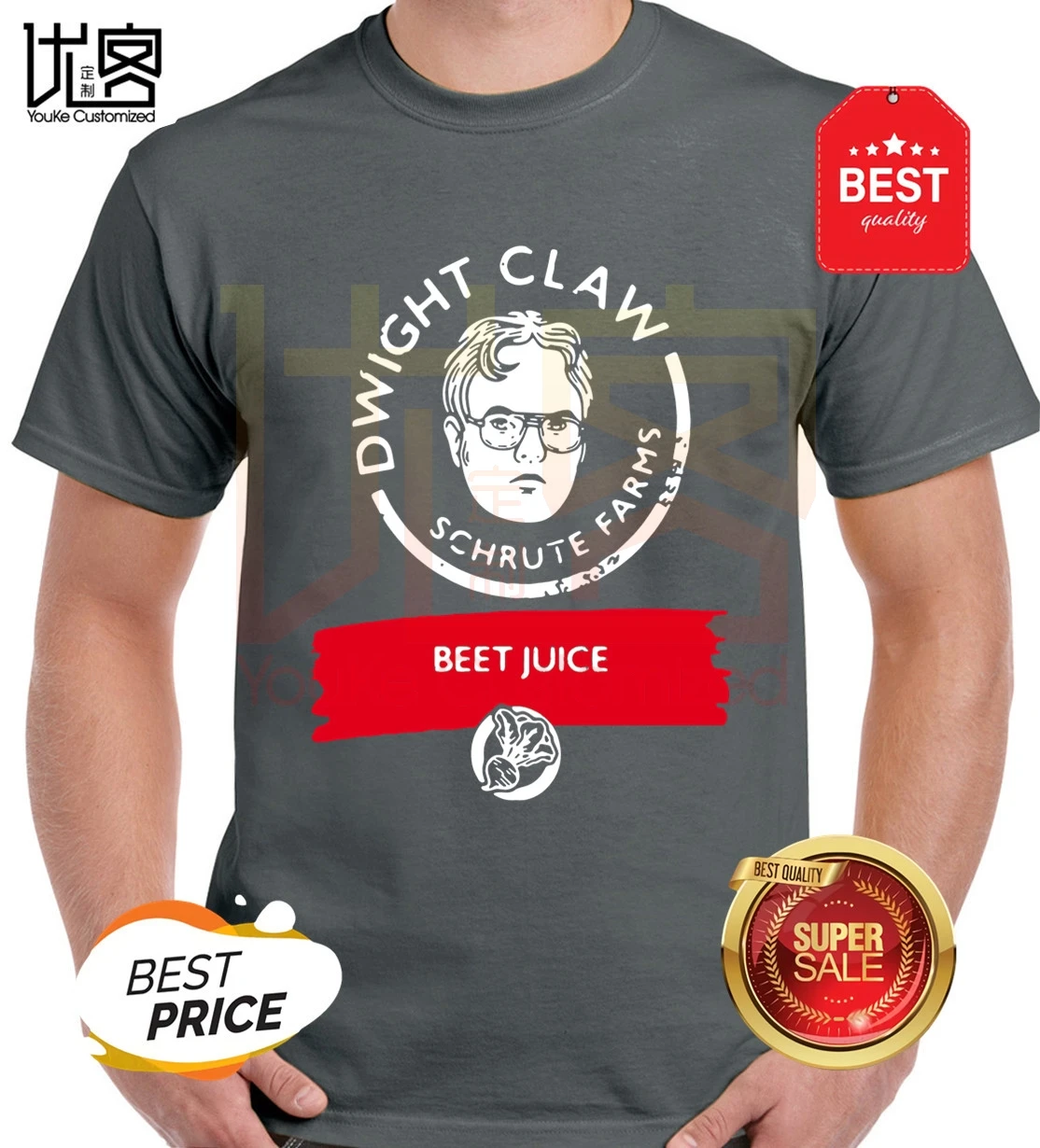 Дуайт-коготь-Шрут-фермы-свекольный жидкости для электронных сигарет-рубашка