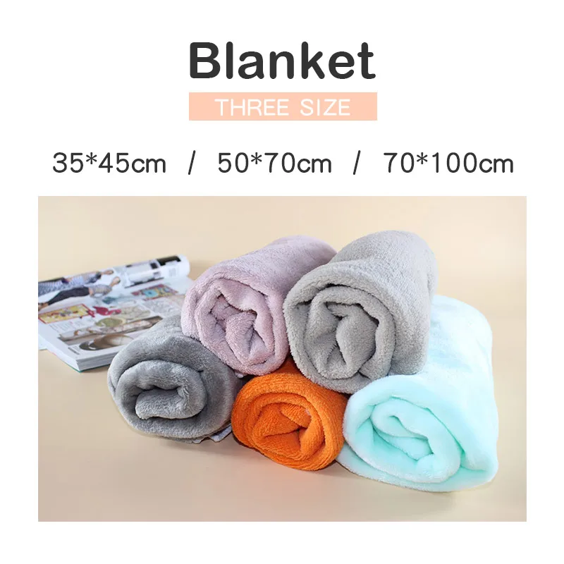 Мягкое Коралловое Флисовое одеяло для животных симпатичная собака щенок коврик