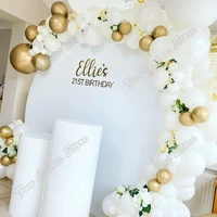 114pcs white wedding birthday party backdrop baby shower diy supplies holiday golden dinner table decor balloon garland arch kit