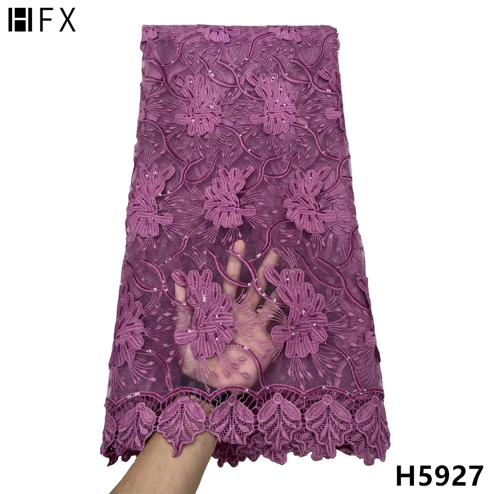 HFX 2021 высокое качество французская сетчатая кружевная ткань новейшая