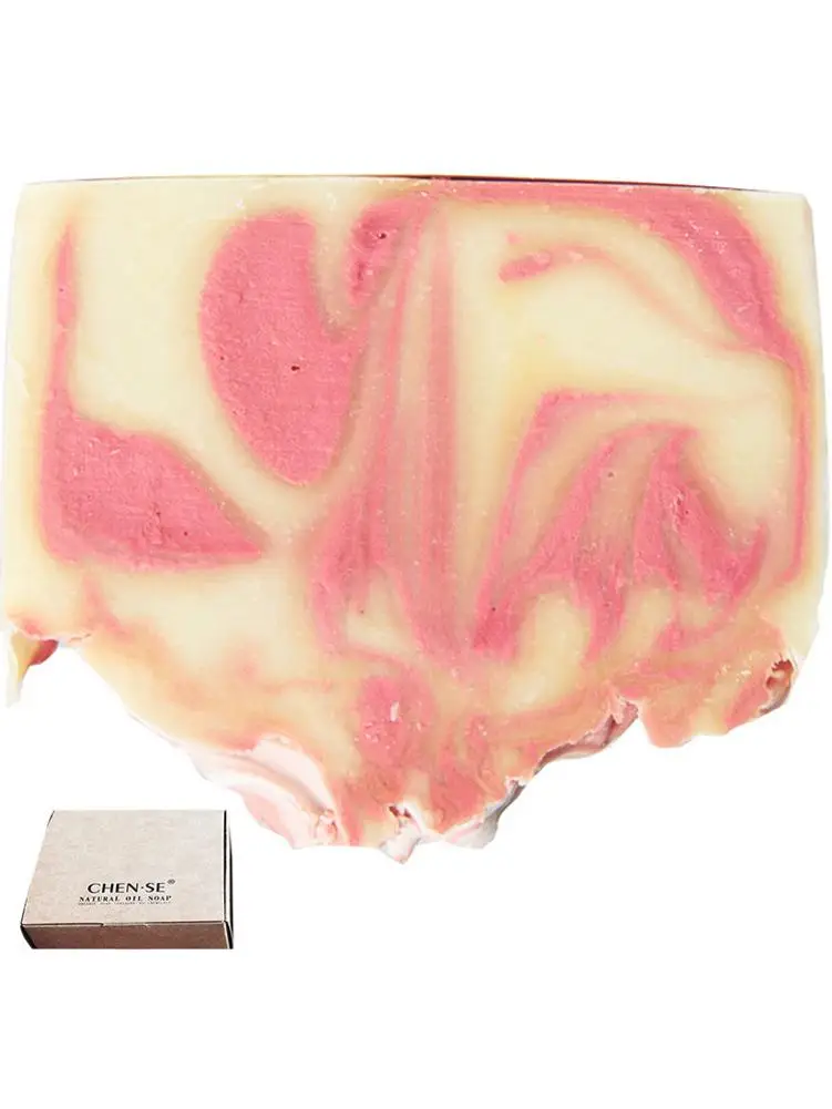

150g Goat Milk Soap Rose Essential Oil Soap Hand Made Bath Soap Fragrance Free Irregular Shaped Soap For Face Body Dropshipping