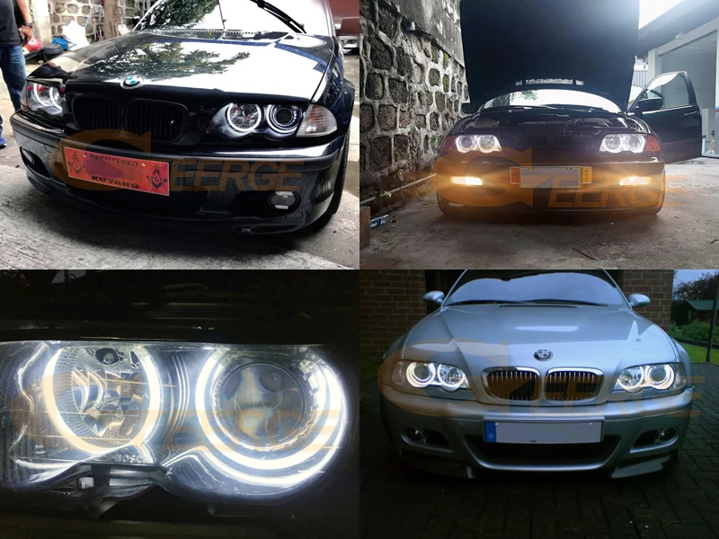 Отличный ультра яркий CCFL ангельские глазки набор колец Дневной светильник для BMW