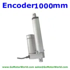 Линейный привод, 12 В, 24 В, 1000 мм, нагрузка Н, 80 ммсекция