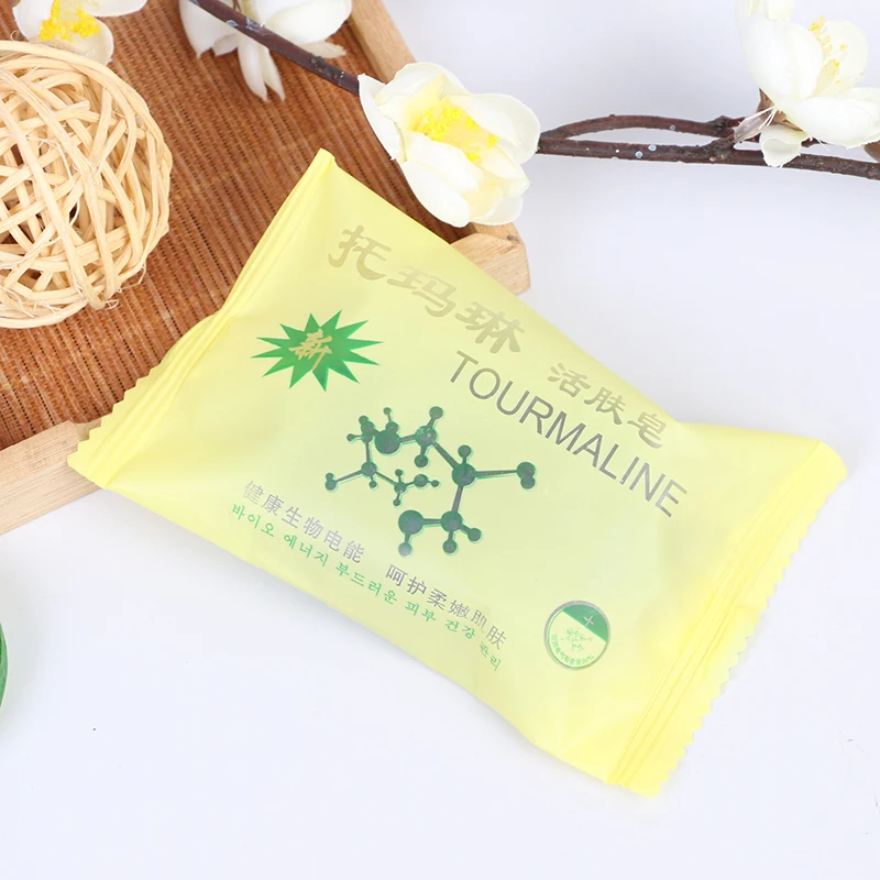 Турмалиновое бамбуковое мыло уголь Концентрированное черное натуральное акне