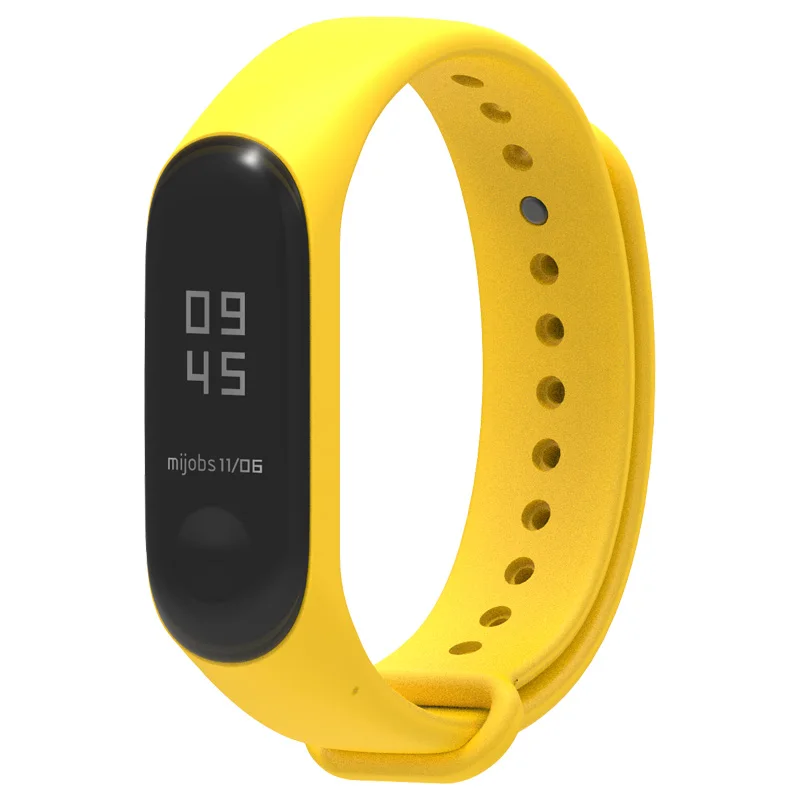 Yellow Для Xiaomi mi Band 4 3 силиконовый розовый сменный Браслет ремешок для Xiomi mi band 3 mi Band 4 3 band 4 ремешок на запястье - Цвет: Yellow