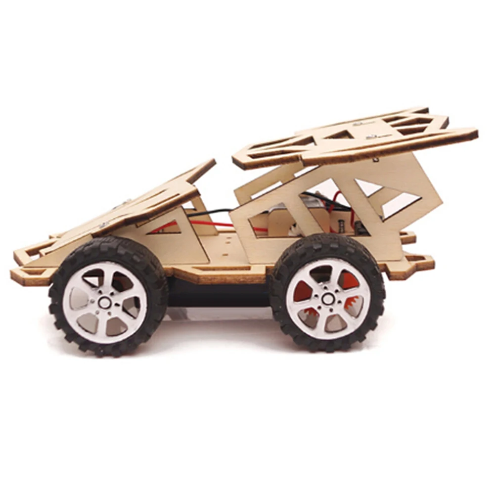 DIY 4 колеса сборка автомобиля технология эксперимент Ранние обучающие игрушки набор обучения улучшить операционную способность подарки на день рождения
