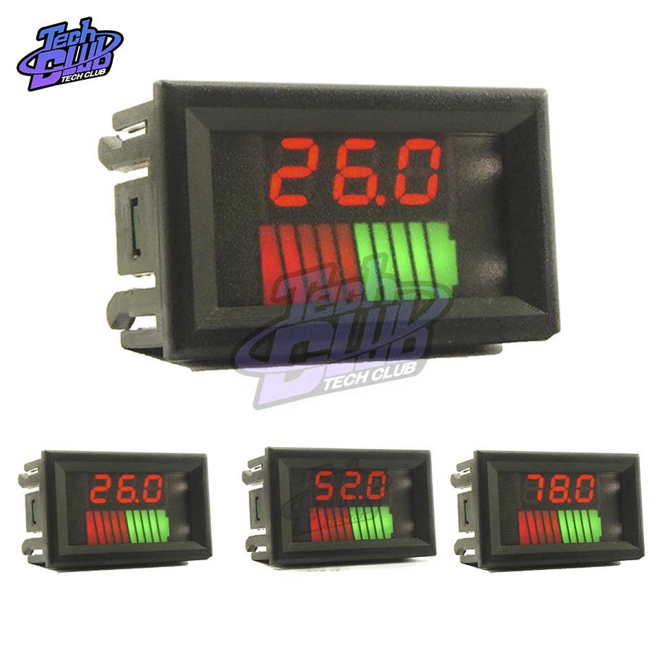 Светодиодный дисплей 10 сегментов уровня заряда батареи измеритель емкости