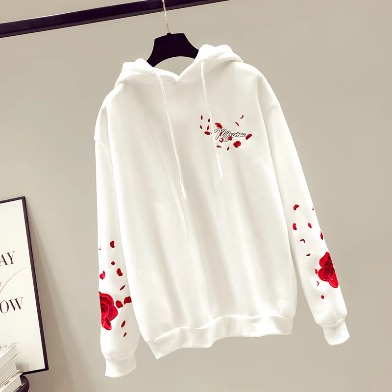 

Women Oversized Hoodie Sweatshirt 2021 Spring New Casual Loose Hoodies Cotton Print Long Sleeve Hoody Pullovers Sudadera Mujer