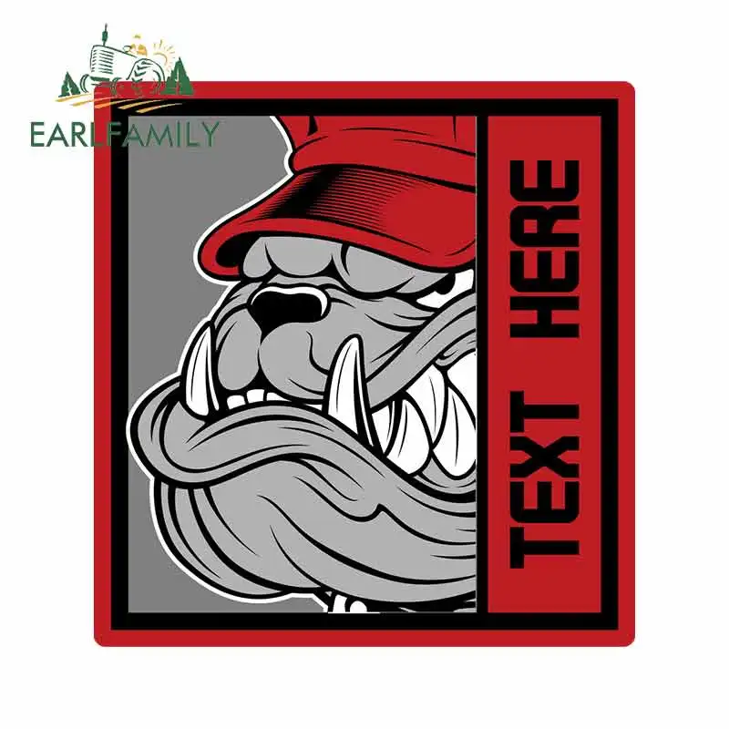 

EARLFAMILY, 13 см x 12,5 см, Anger Bulldog, под заказ, Фотофон, багажник, граффити, защита от царапин, солнцезащитные автомобильные наклейки