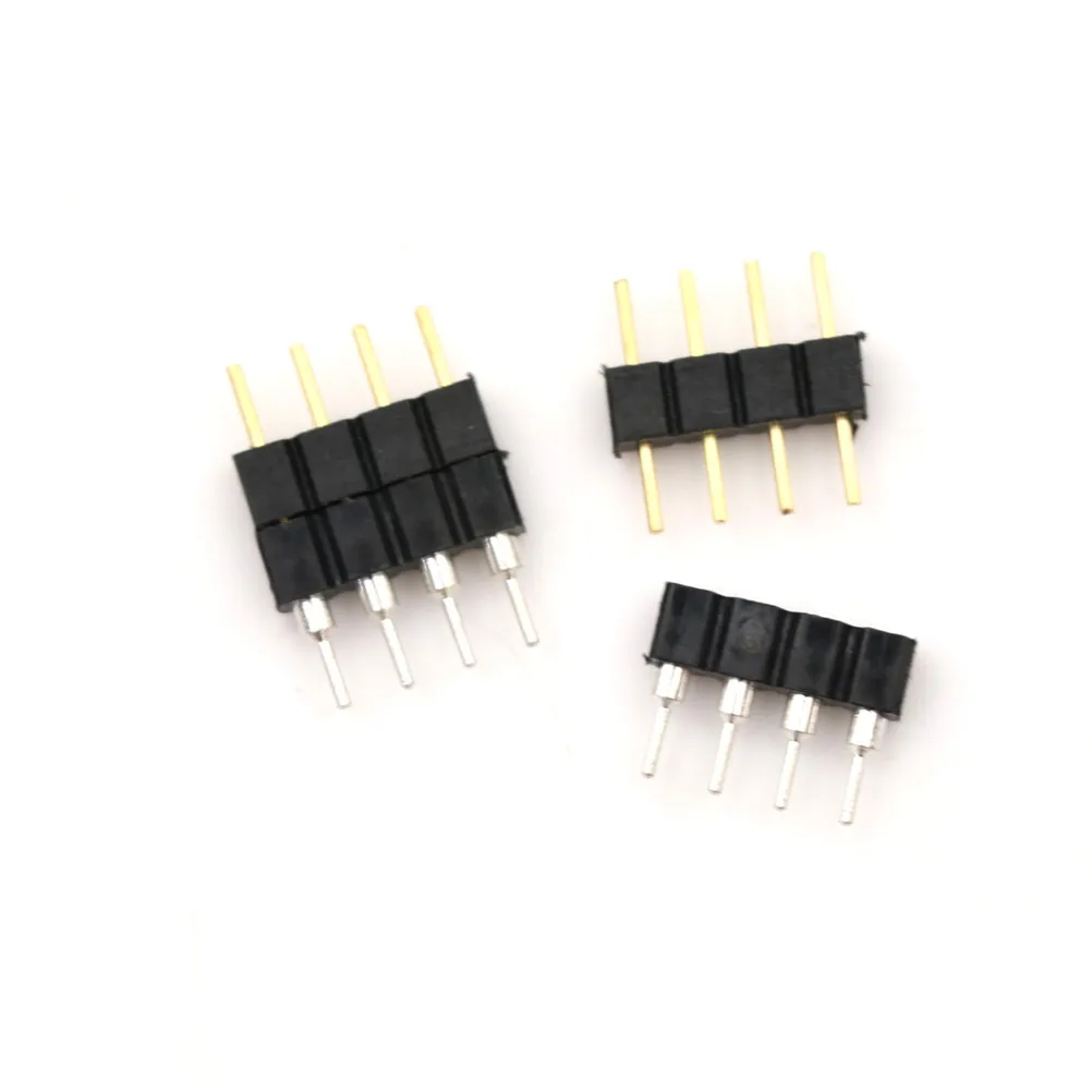 

10sets/lot 4 Pin Needle Male And Female Type 4pin RGB Connector For RGB 5050 3528 LED Strip Light