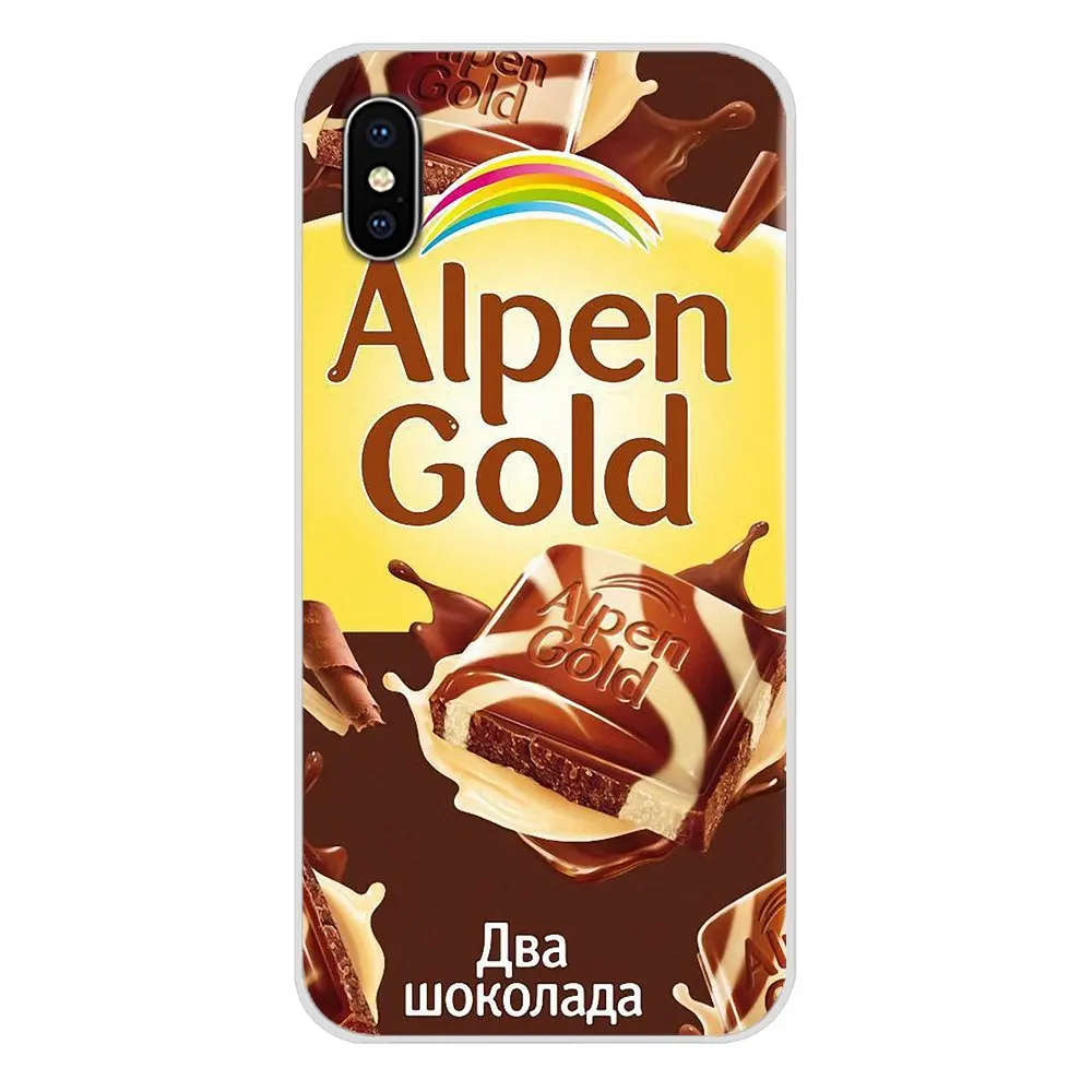 Для Huawei Mate Honor 4C 5C 5X 6X 7 7A 7C 8 9 10 8C 8X 20 Lite Pro Alenka Bar Wonka Chocolate alpen золотые мягкие