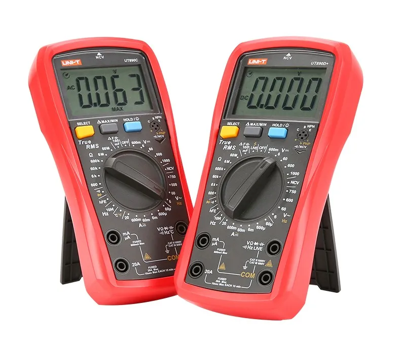 Digital Multimeter True RMS Manual Range AC DC Frequency Capacitance Temperature Tester Backlight |