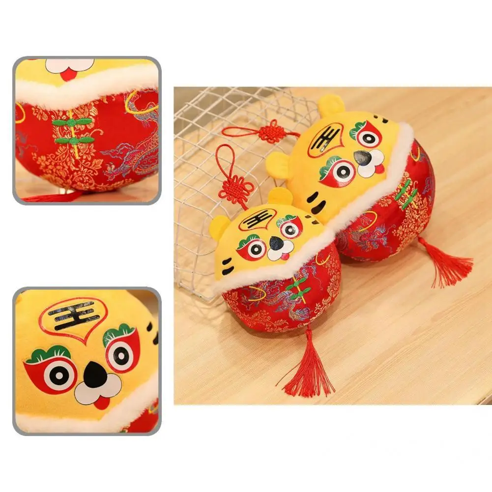 

Потрясающий круглый шар, милый тигр, мягкая кукла, кулон, легкая кукла, брелок для снятия неудачи для детей