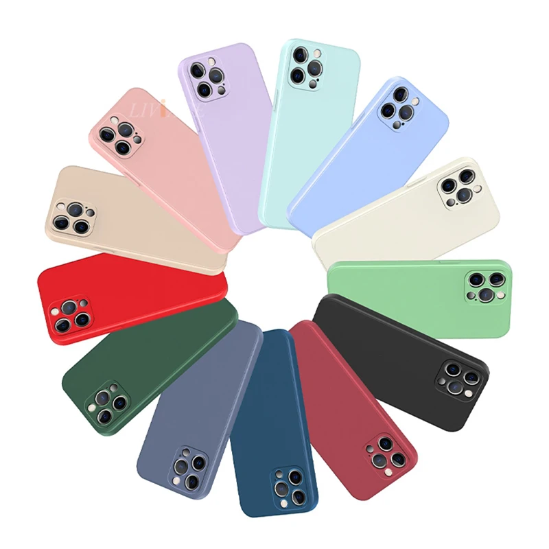 2021 New Square Silicone Phone Case For Samsung Galaxy A32 4G A32 5G Matte Camera Protective Girl Boy Cute Fundas Back Cover