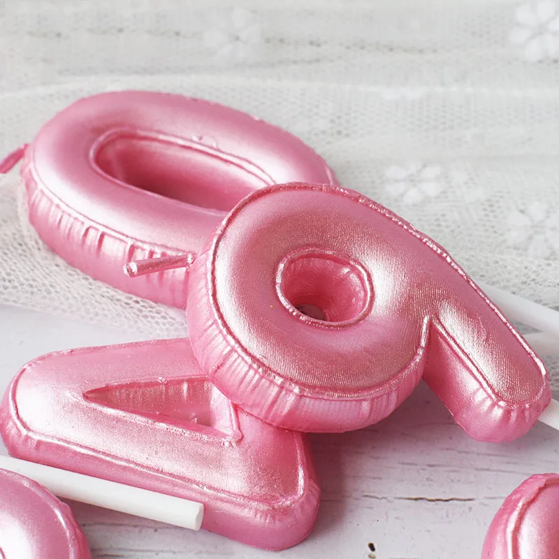 1 шт. новинка платье для дня рождения девочки шар свеча розового и голубого цвета